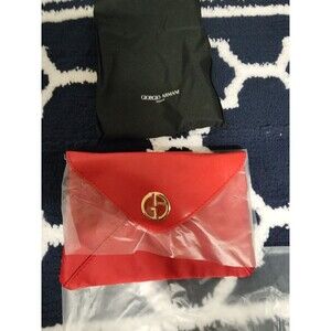 Giorgio Armani pouch / bag/clutch Red New